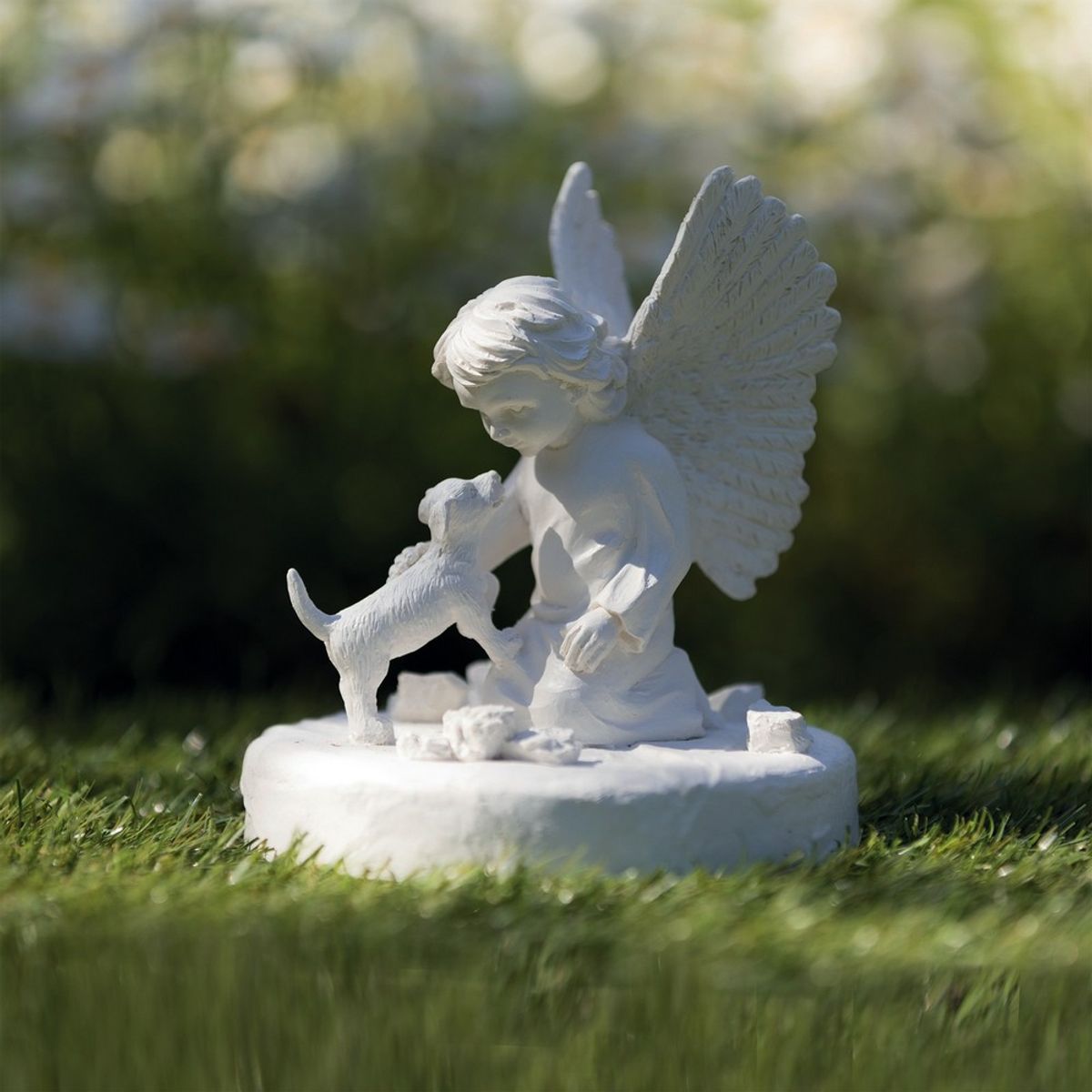 Pierre commémorative chien avec ange - Trixie