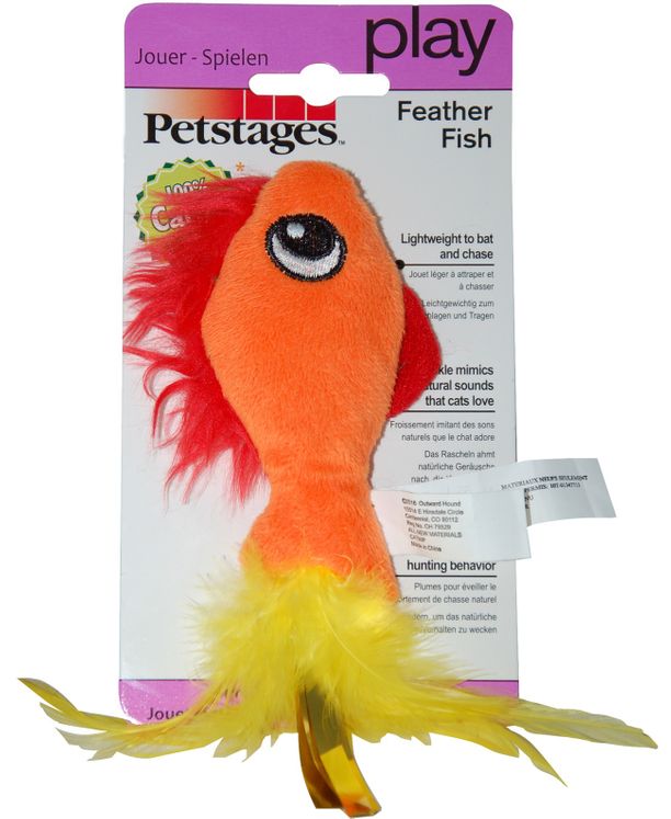 Jouet Feather Fish - Petstages