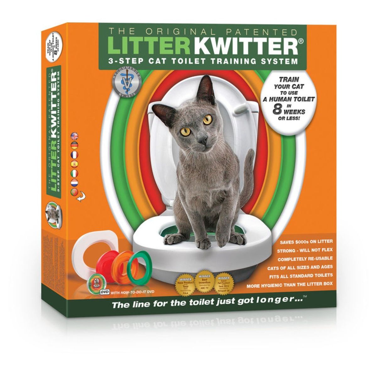 Kit de toilette pour chat "Litter Kwitter"