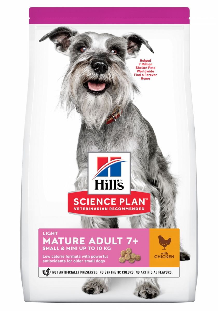 Canine Adult "Mature 7+ Light" Small & Mini Poulet 2.5 kg - Hill's Science Plan