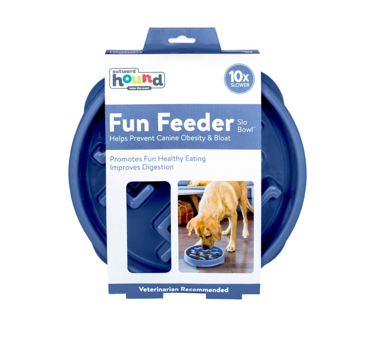 Gamelle anti-glouton "Fun feeder" Notch Blue - Petstages