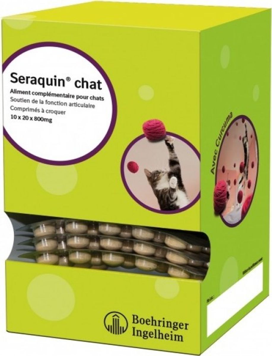 Complément alimentaire pour chat "Seraquin" - Boehringer Ingelheim