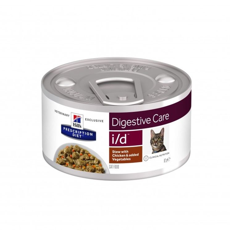 Feline i/d (24 boîtes 85 g) - Poulet Mijoté - Hill's Prescription Diet
