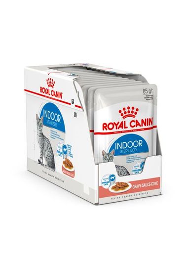 Feline Nutrition Indoor Sterilised en sauce 12 x 85 g - Royal Canin