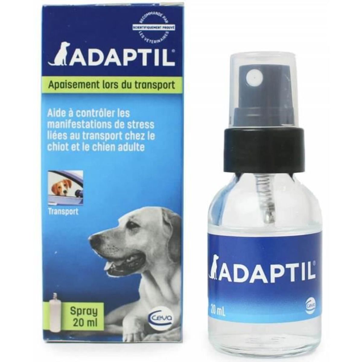 Spray anti-stress pour le voyage pour chien - Adaptil