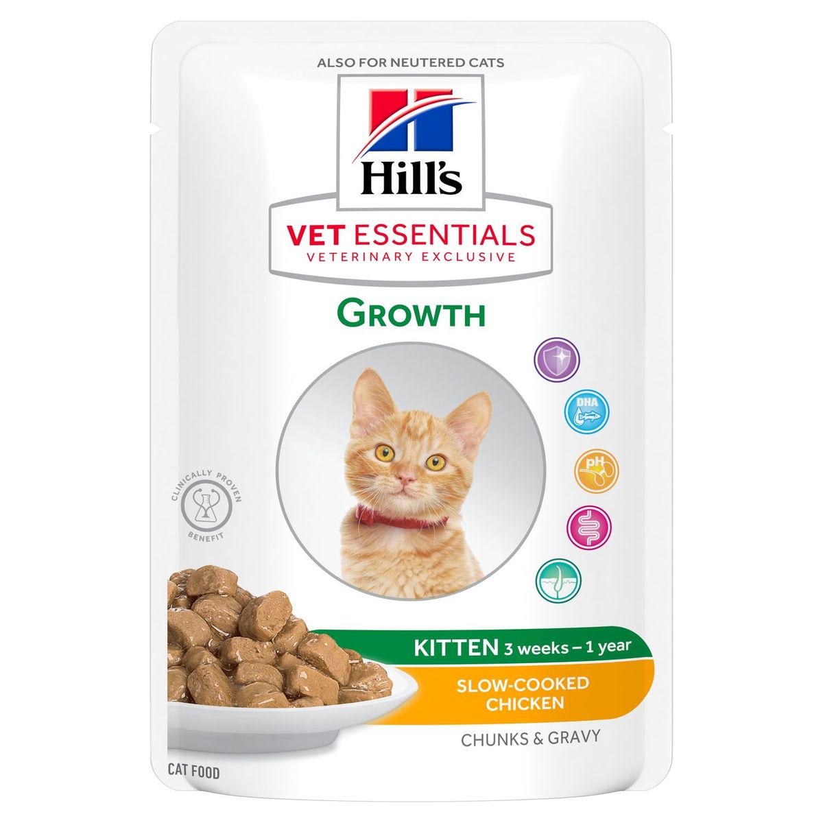 Pâtée pour chaton Kitten Growth poulet - Vetessentials