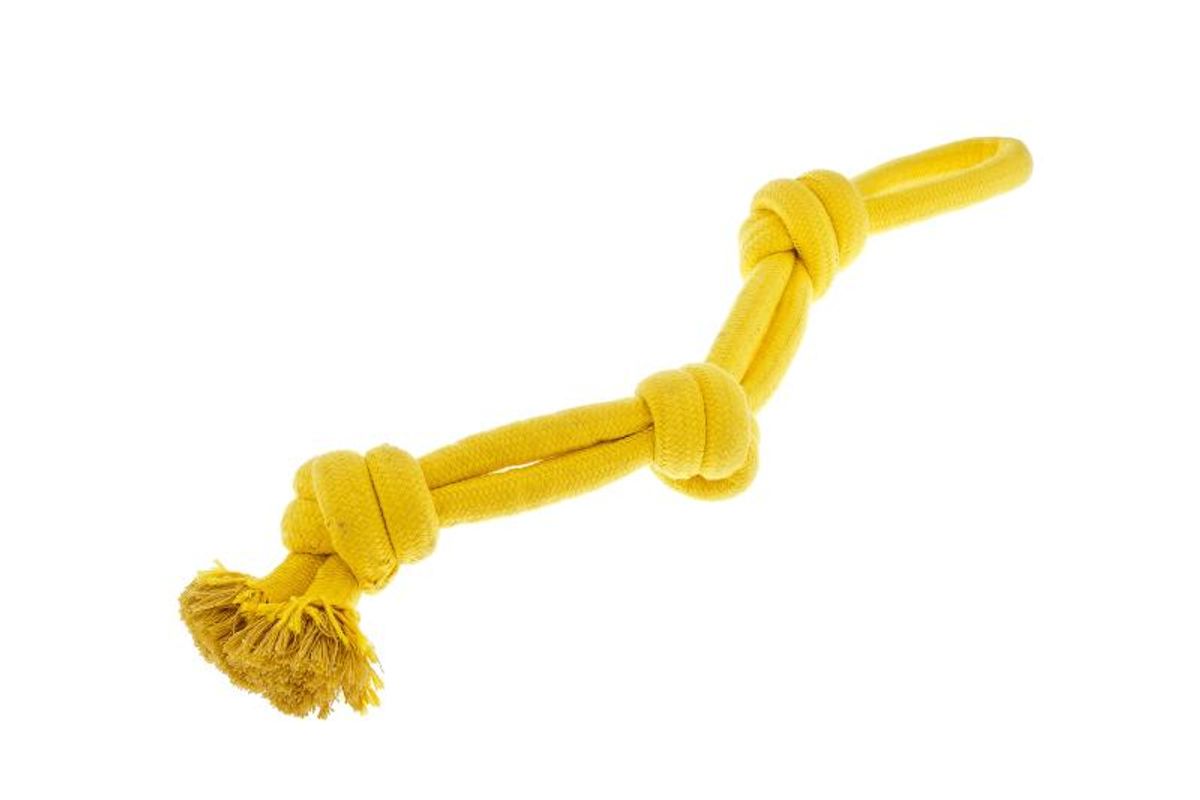 Corde à 3 nœuds jaune - Ferribiella