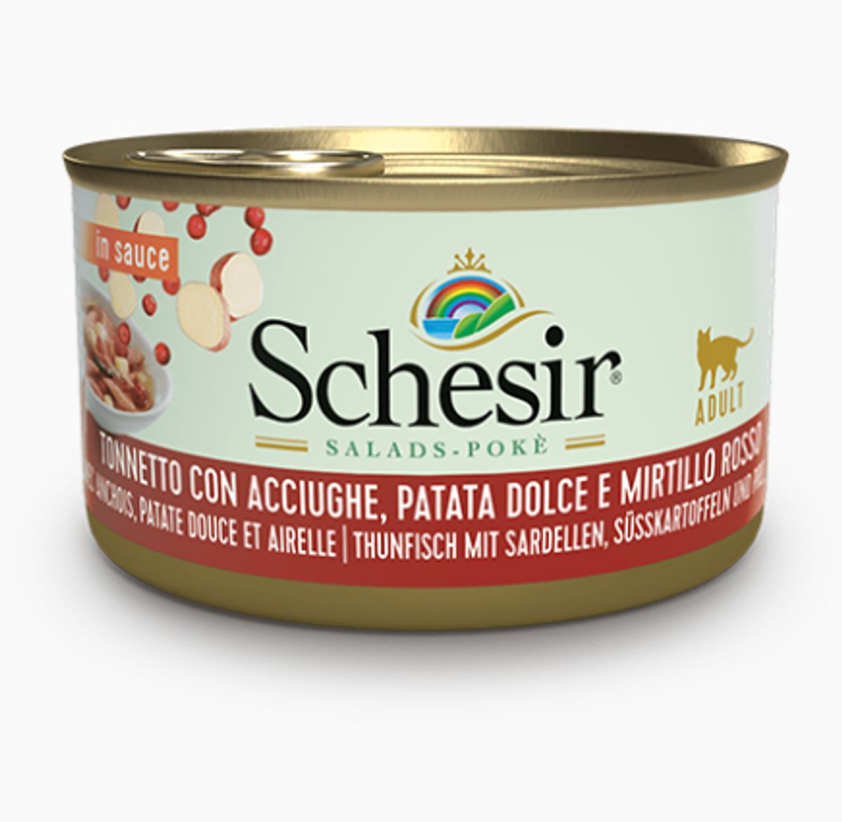 Salad Poké Thon et Anchois avec Patate Douce et Airelle (85 g) - Schesir