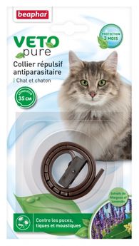 Collier insectifuge pour chat et chaton marron - Beaphar