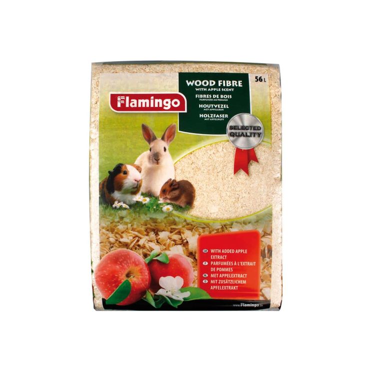 Litière copeaux fibres de bois "senteur pomme" 56 litres - Flamingo Pet Products