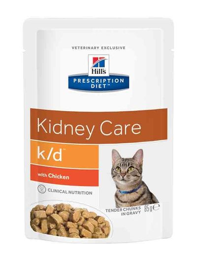 Feline k/d poulet (12 sachets de 85 g) - Hill's Prescription Diet
