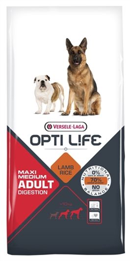 Opti Life Adult Digestion Medium/ Maxi 12.5 kg  - Versele Laga