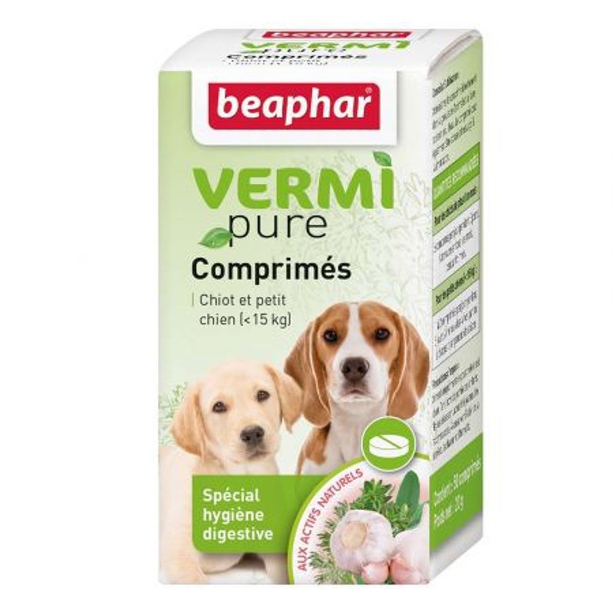 VermiPure comprimés pour chiot et petit chien - Beaphar