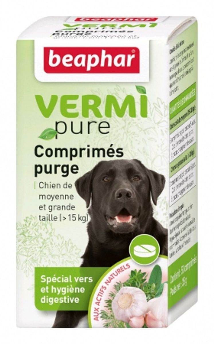 VermiPure comprimés pour chien de taille moyenne - Beaphar