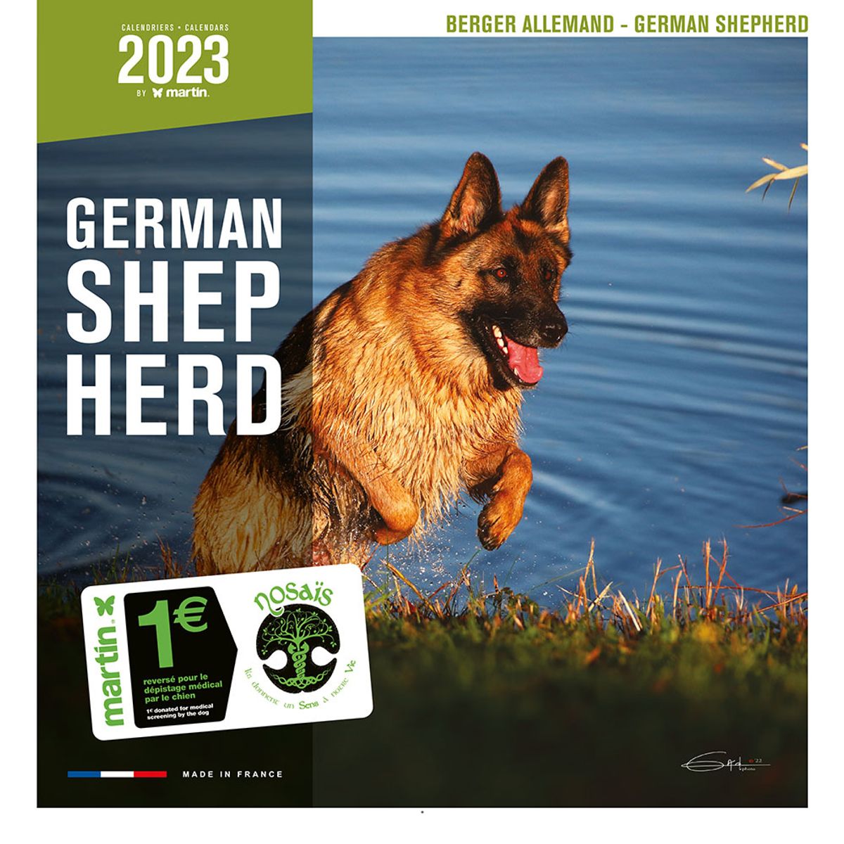 Calendrier 2023 German Shepherd - Martin Sellier