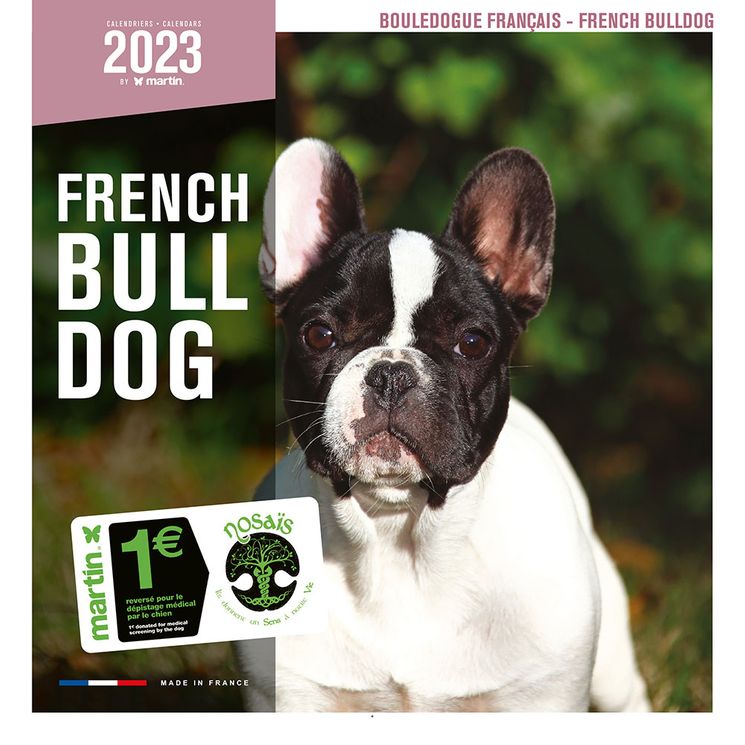 Calendrier 2023 French Bulldog - Martin Sellier