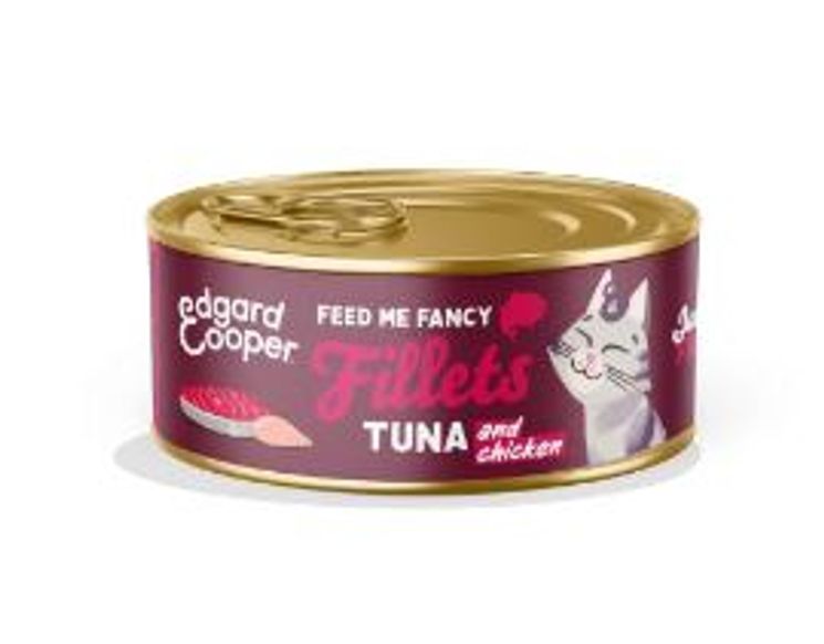 Filets pour chat au thon et au poulet (70g) - Edgar & Cooper
