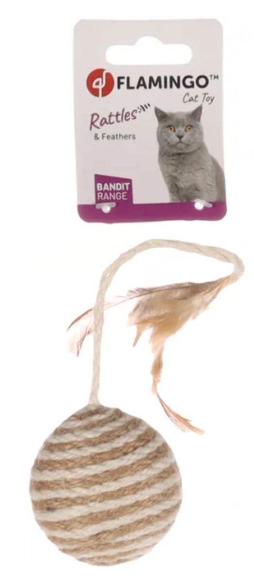 Jouet Bandit Balle Frits pour chat - Flamingo