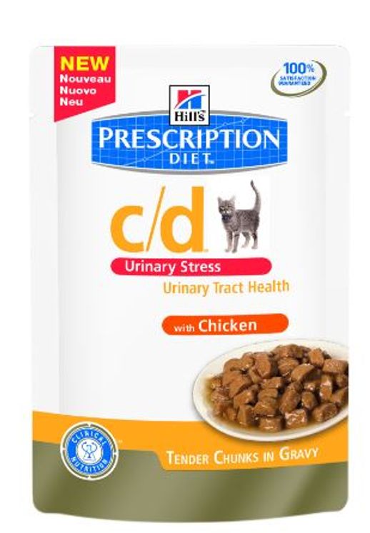 Feline c/d urinary stress Poulet (12 x 85 g) - Hill's Prescription Diet
