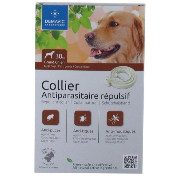 Collier insectifuge grand chien - Demavic