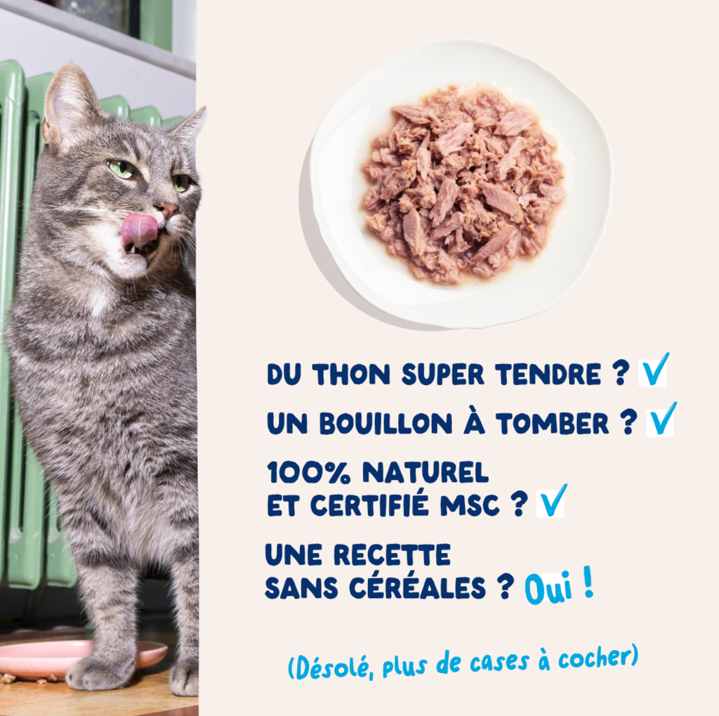 Filets pour chat au thon (70 g) - Edgard & Cooper