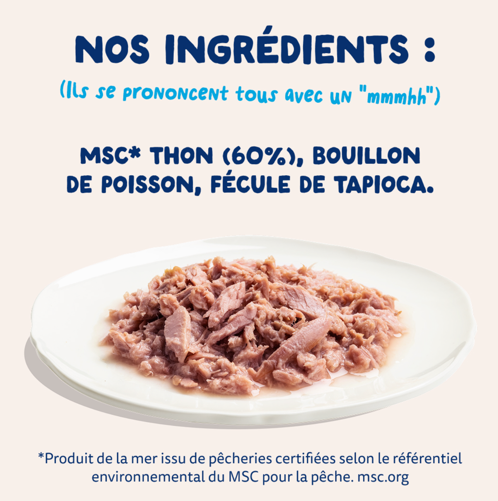 Filets pour chat au thon (70 g) - Edgard & Cooper