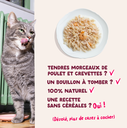 Filets pour chat au thon et aux crevettes (70 g) - Edgard & Cooper