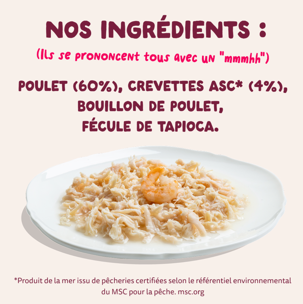 Filets pour chat au thon et aux crevettes (70 g) - Edgard & Cooper