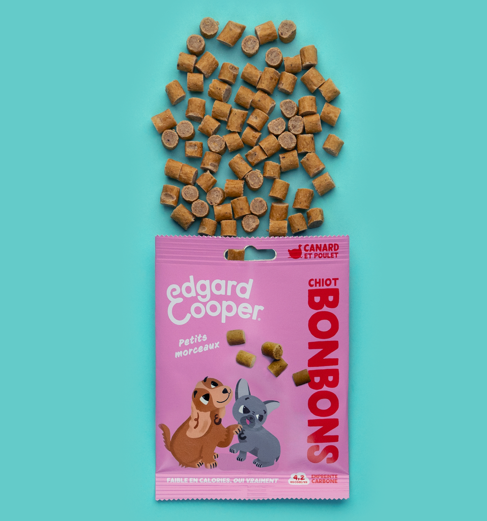 Friandises Chiot Bonbons Canard Petits morceaux (50 g) - Edgard & Cooper