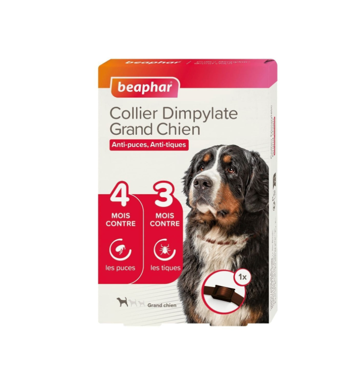 Collier antiparasitaire Dimpylate grand chien (Marron) - Beaphar