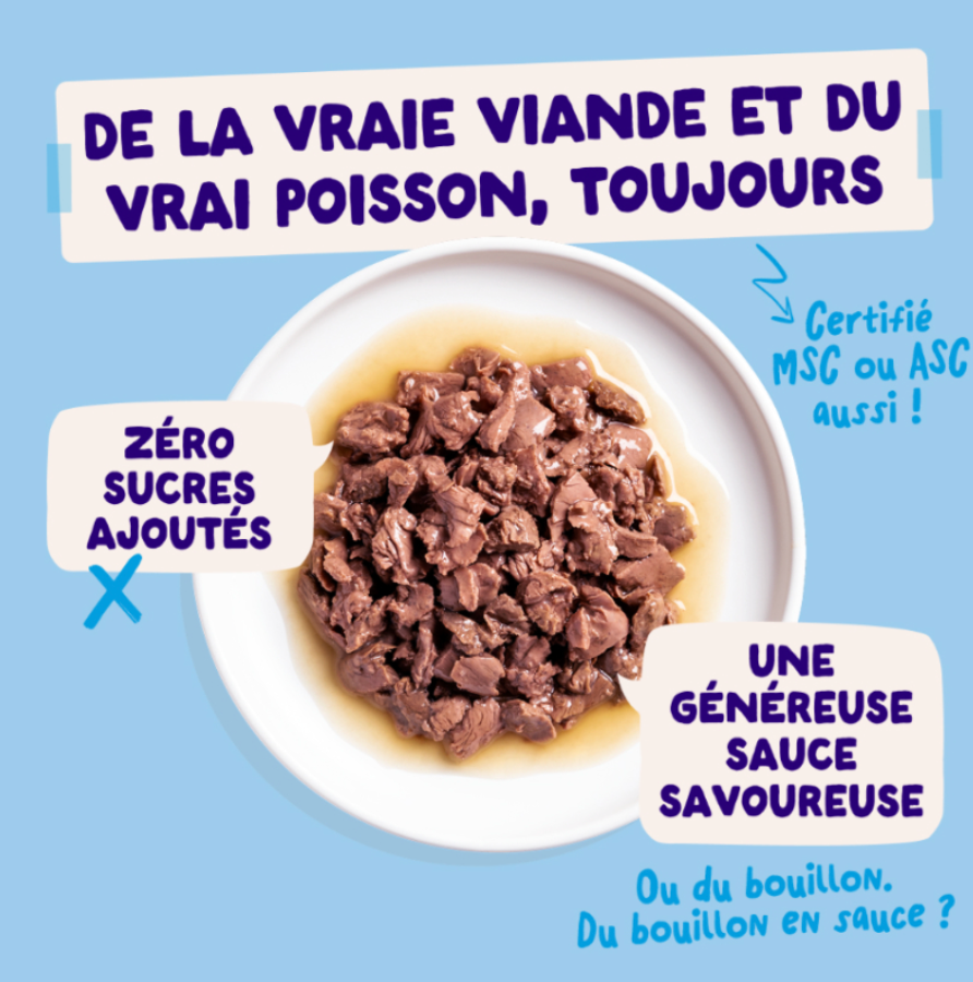 Morceaux en sauce en sachets  Pêche du jour – Multipack (12 sachets 85 g) - Edgard & Cooper