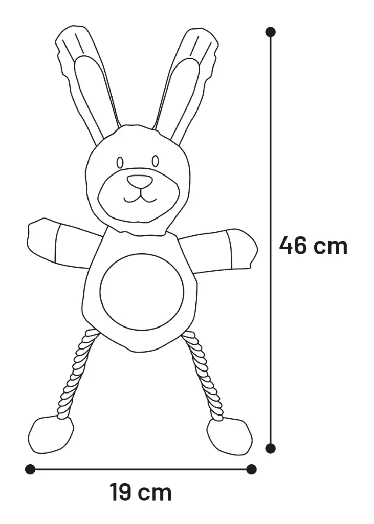 Jouet Lapin avec corde