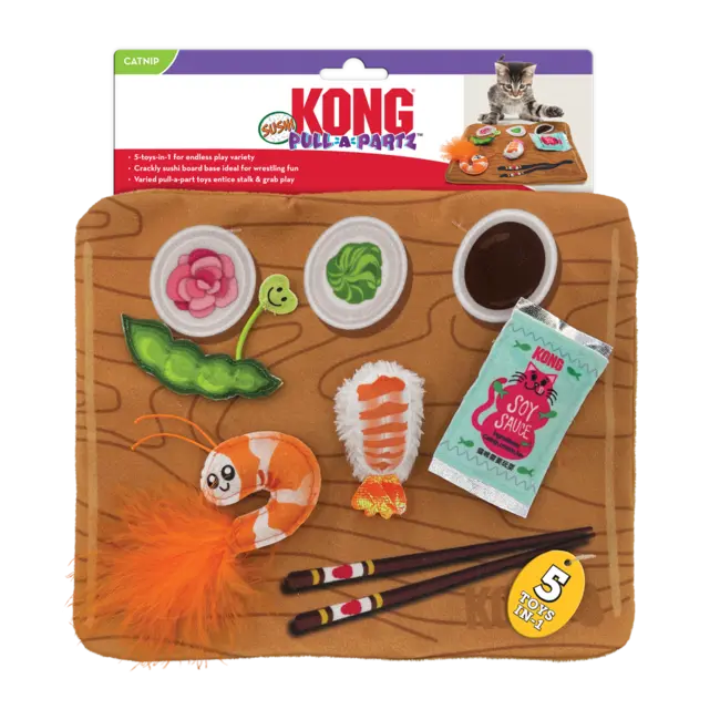 Jouet chat plateau de sushi - Kong