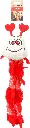 Jouet chenille rouge Saint-Valentin