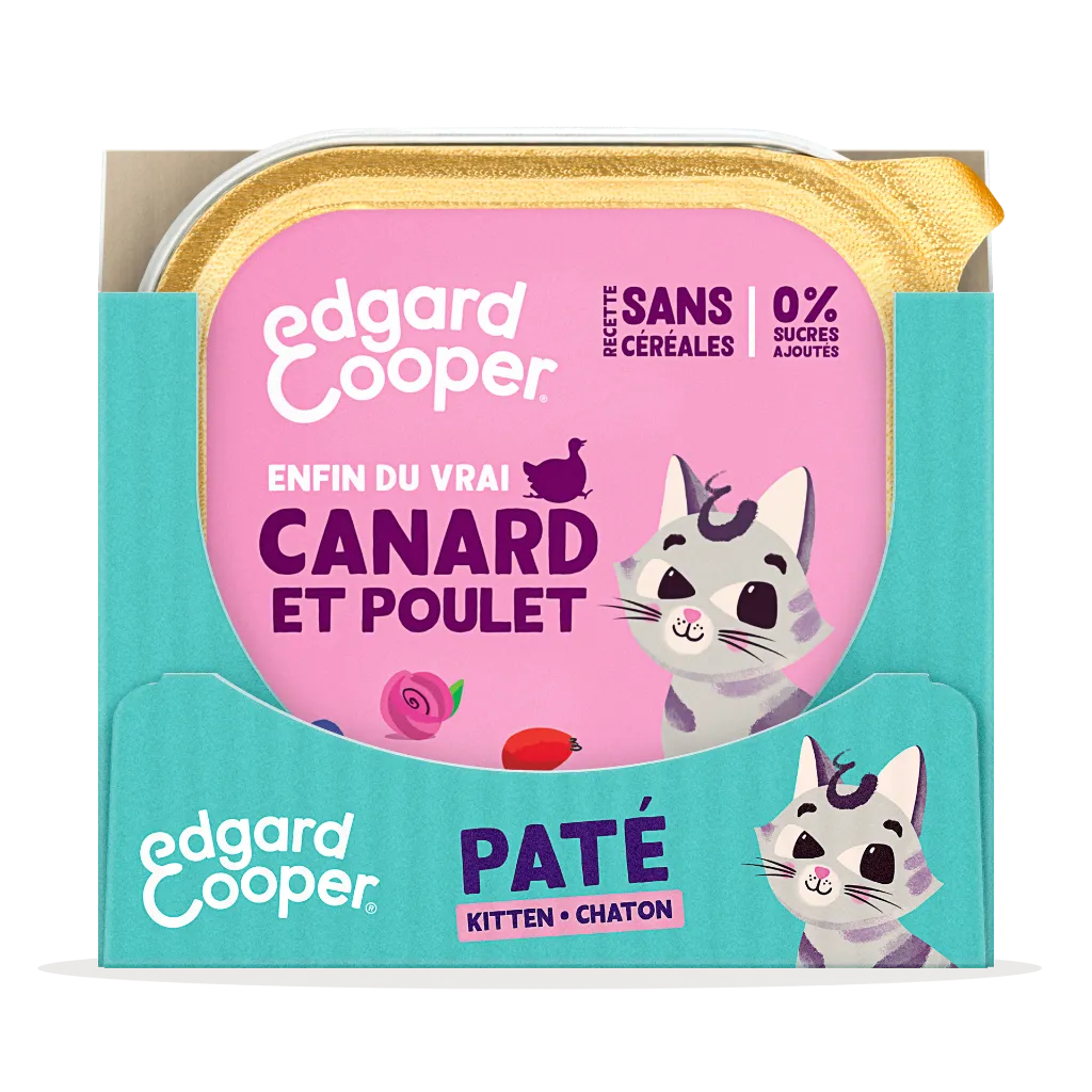 Pâté moelleuse pour chaton au canard et au poulet (85 g) - Edgard & Cooper