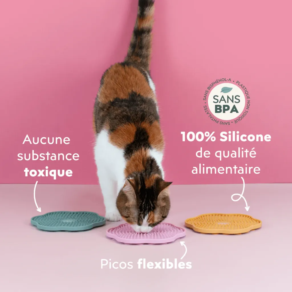 Tapis de léchage LickMat Fleur rose  - Ziggy