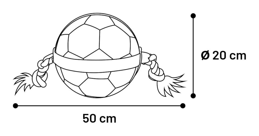 Ballon pour chien "Matchball" (19 cm) - Flamingo