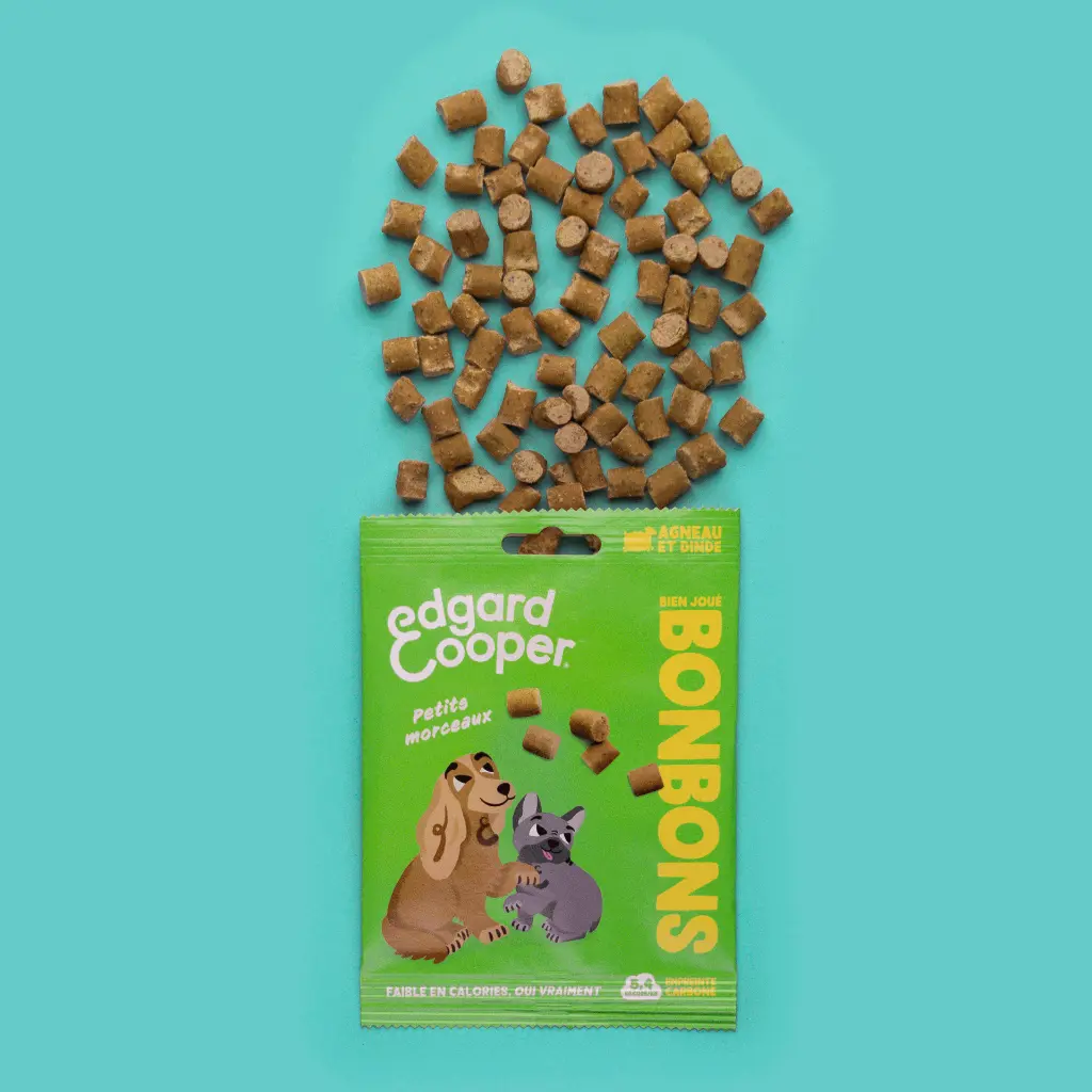 Friandises Bonbons Agneau Petits morceaux (50 g) - Edgard & Cooper