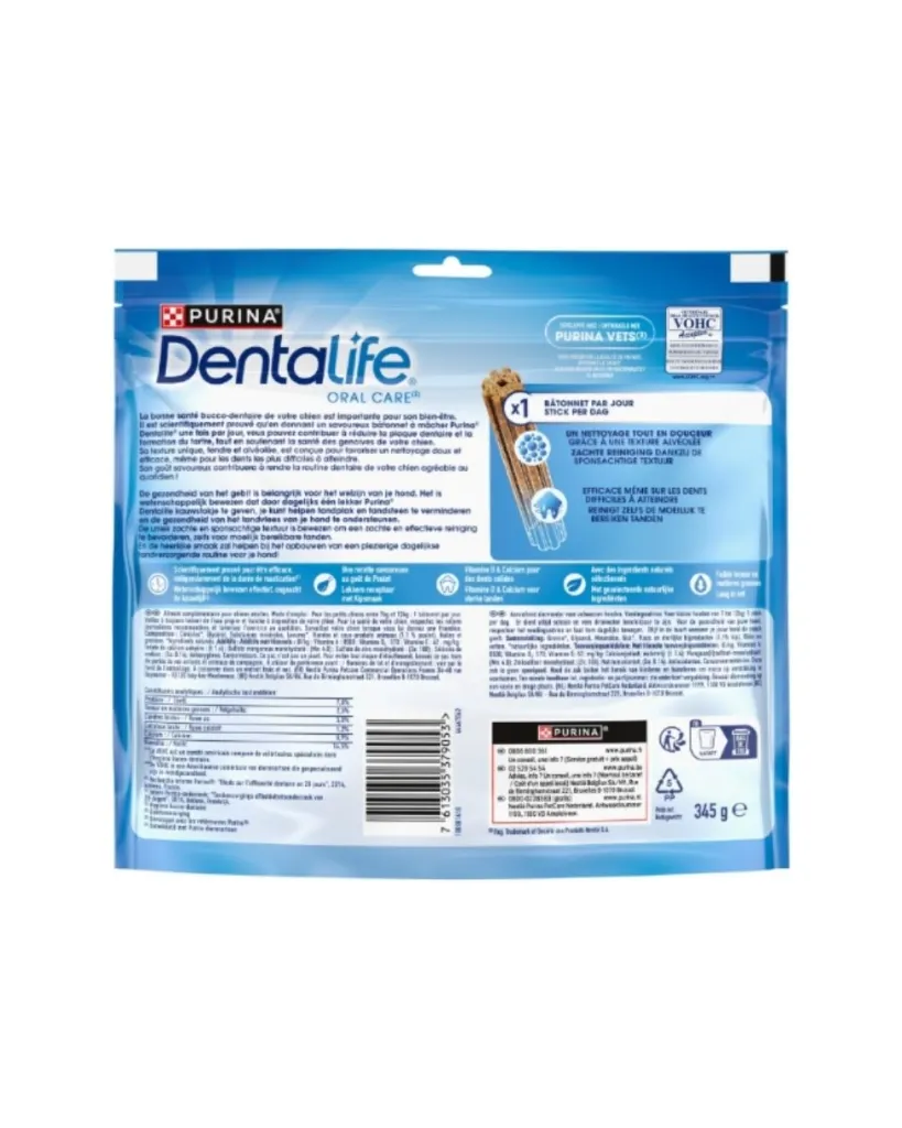 Dentalife mini 21 bâtonnets (345 g) - Purina Dentalife