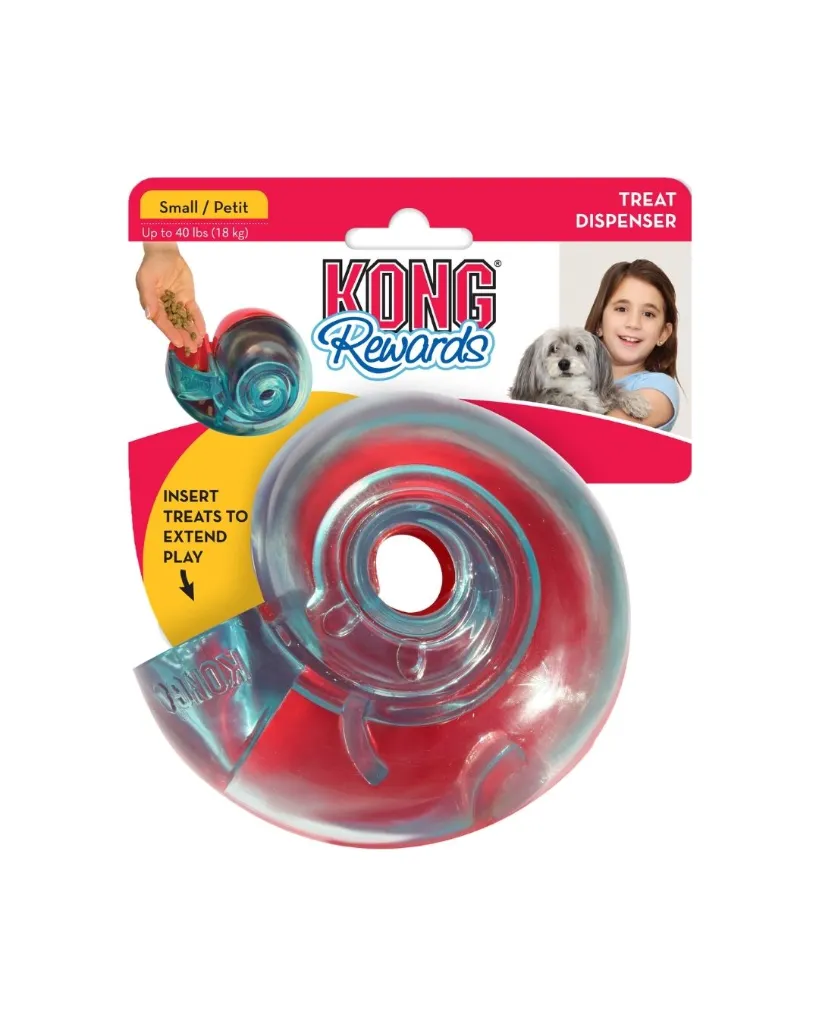 Jouet rewards coquille rouge et bleu - Kong