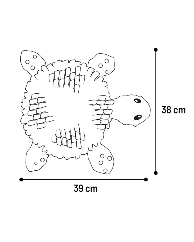 Tapis à renifler chiot Morgano tortue ocre et taupe