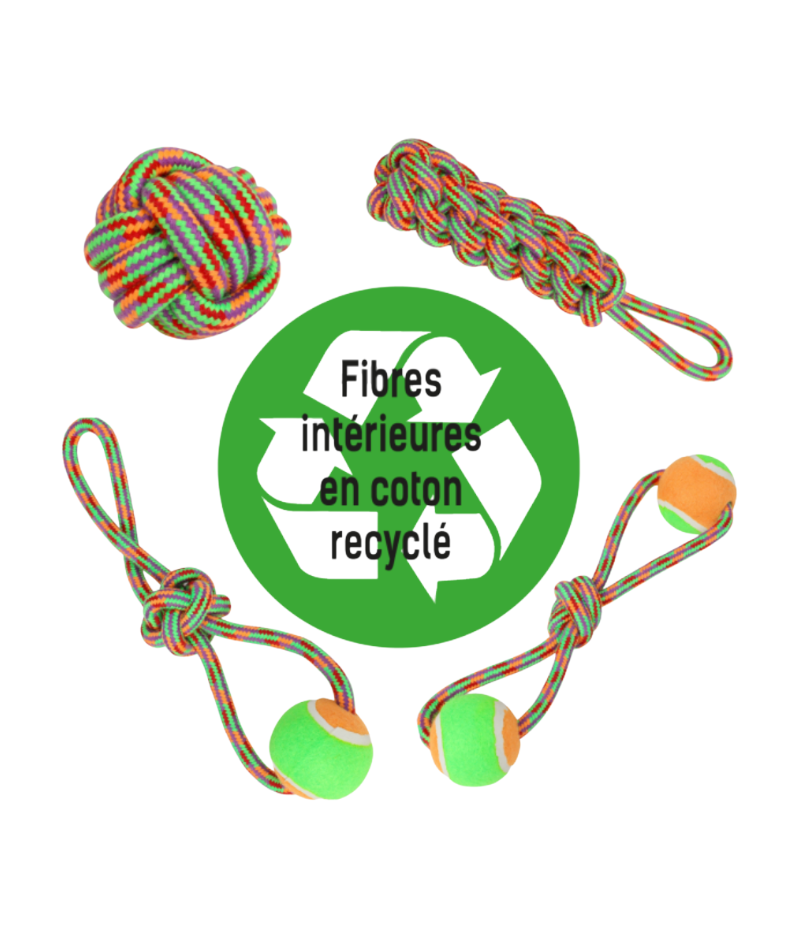 corde pour chien wouapy coton recyclé