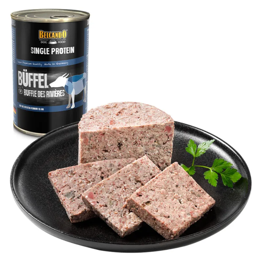 Boîte Single Protein au buffle des rivières (200 g) - Belcando