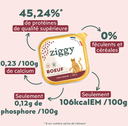 Pâtée Complète Chat Senior - Boeuf (4 barquettes 100 g) - Ziggy