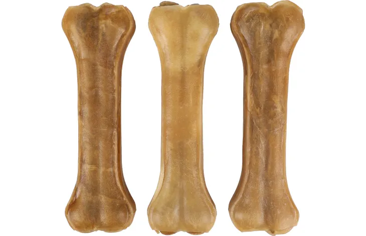 *Lot de 3 x 16 cm* Os à mâcher 100% peau de Buffle - Flamingo