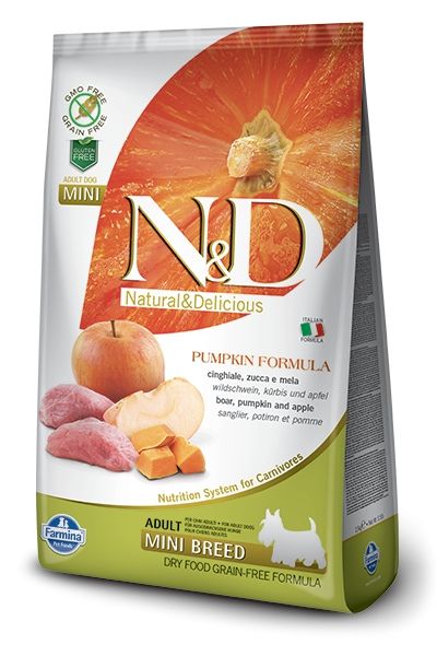 Potiron Sanglier & Pomme Chien Adulte Mini (2.5 kg) - Farmina