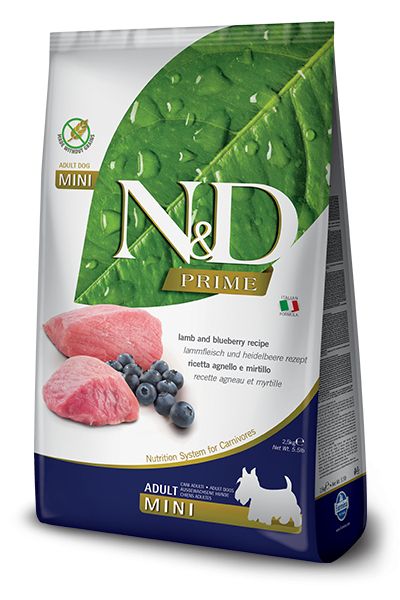 Prime Agneau & Myrtille Adulte Mini (2.5 kg) - Farmina