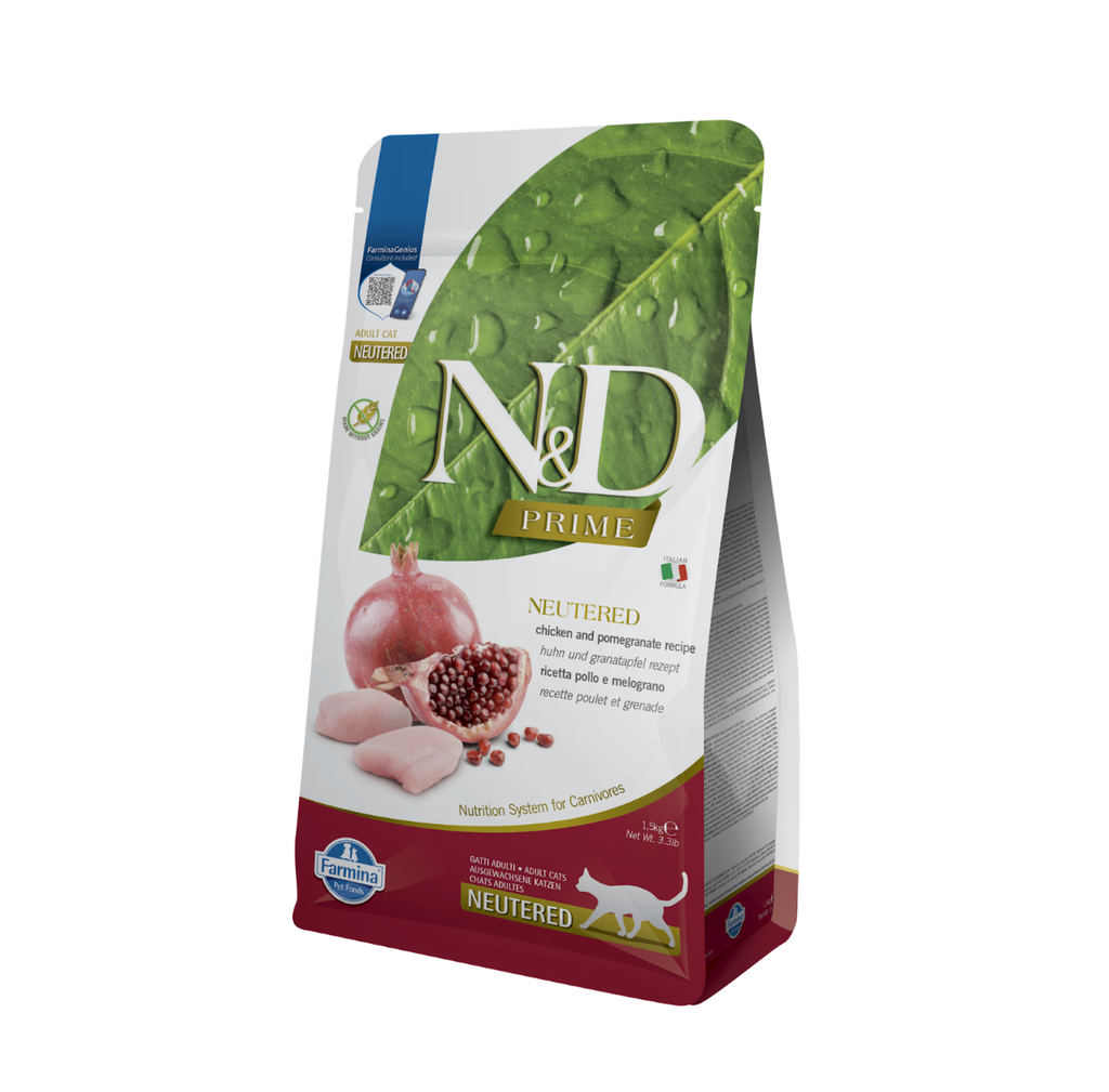 Poulet & Grenade "Prime" Chat adulte stérilisé (1.5 kg) - Farmina