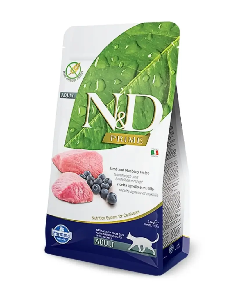Agneau & Myrtille "Prime" Chat adulte (1.5 kg) - Farmina