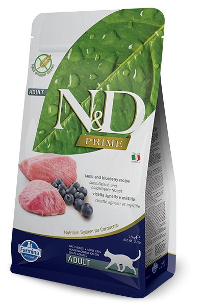 Agneau & Myrtille "Prime" Chat adulte (10 kg) - Farmina